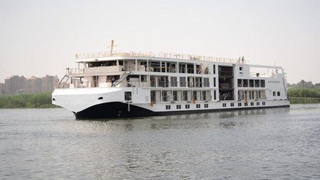 Viking Floats Out Newest Nile River Ship in Egypt, Viking Thoth