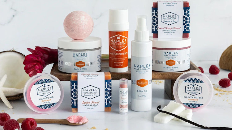 Travel in Style and Comfort with Naples Soap Company’s Sunkissed Moisturizer Stick and essentials!