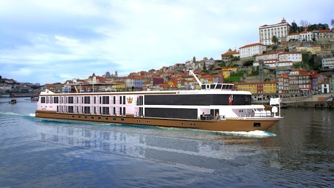 Actress Sharon Stone Christens AmaWaterways AmaVida