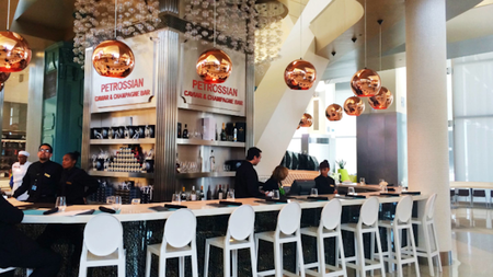 At LAX the Petrossian Caviar & Champagne Bar Raises Expectations