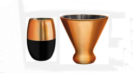 In Time for Summer & Father's Day Gift, NEW Copper Cups Chill Favorite Wine or Cold Beverage