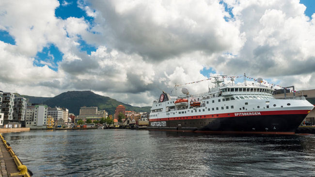 Hurtigruten Christens New Explorer Ship MS Spitsbergen North of the Arctic Circle