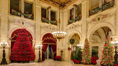 Christmas Preparations Underway at the Newport Mansions, Nov 19 - Jan 2, 2017