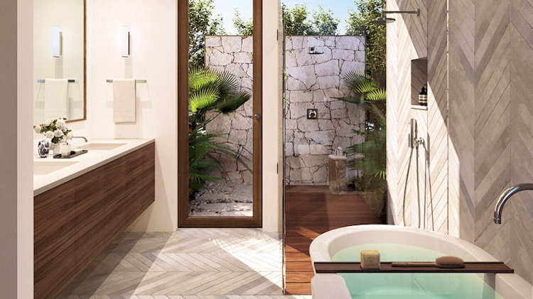 5 Resorts with Stunningly Chic Outdoor Showers