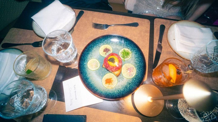 Inside the Champagne & Caviar Venture Mixer at Via 13