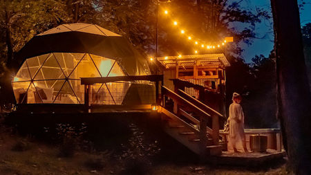 Escape To Fairytale Luxury Immersed In Nature at WV Glamping Domes