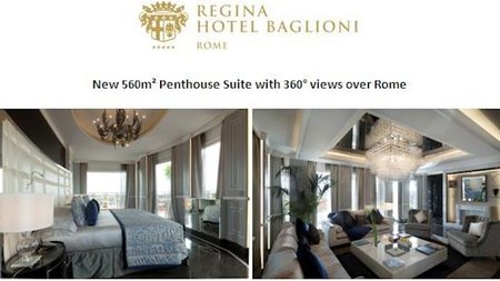 Regina Hotel Baglioni Unveils Roman Penthouse Suite 