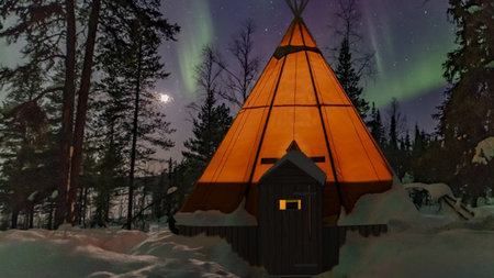 New Arctic Accommodation Adds Luxury to a Traditional Sami TeePee Experience