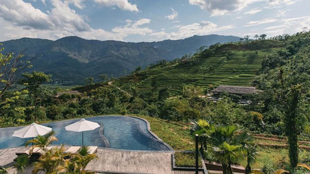 Waterfall Bathes the Heart of a New Resort in Vietnam