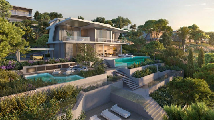 Ultra-exclusive new Lamborghini inspired villa project