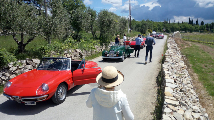 A Dreamy Vintage Car Escape Through Tuscany