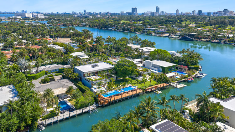 $110 Million Architectural Waterfront Compound Listed in Miami Beach’ Sunset Islands III