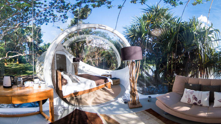 Stay in a Bubble Hotel in the Mauritius Jungle