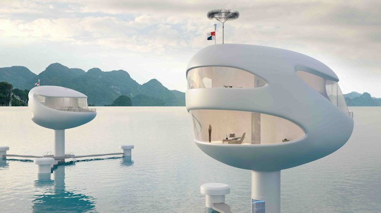 The World's First Eco-Restorative Futuristic Floating Homes