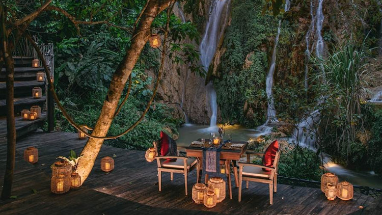 An Intimate Meal in the Majesty of a Private Waterfall in Vietnam