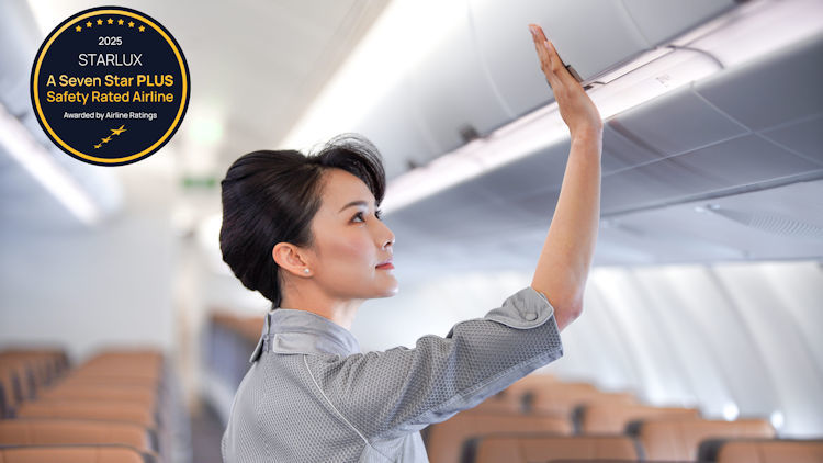 STARLUX Earns Prestigious AirlineRatings 7-Star PLUS Safety Rating