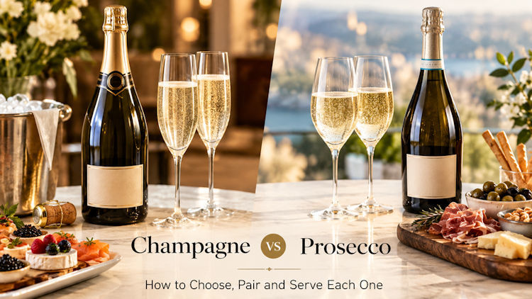 Champagne vs Prosecco: How to Choose, Pair and Serve Each One