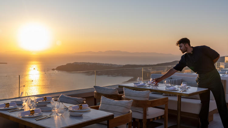 Blu Restaurant Opens in Santorini, Extending the Sandblu Resort Experience to the Most Iconic Caldera