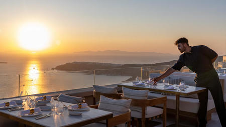 Blu Restaurant Opens in Santorini, Extending the Sandblu Resort Experience to the Most Iconic Caldera
