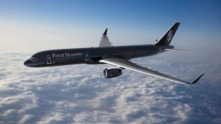 Four Seasons Soars to New Heights with Hotel Industry's First Fully Branded Jet