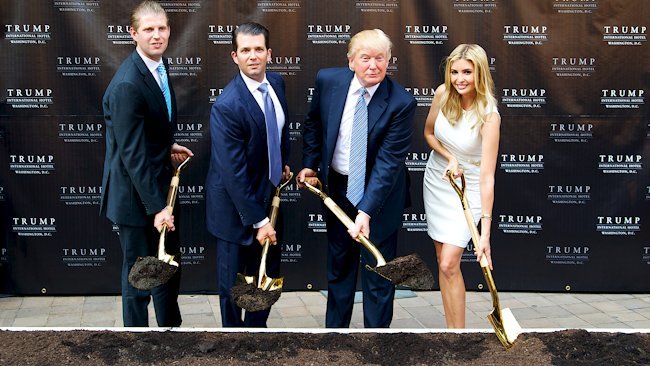 Trump Family Breaks Ground on New Washington D.C. Hotel