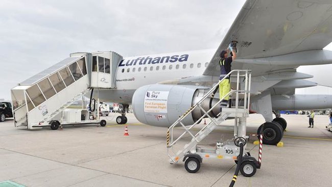 Lufthansa conducts first European scheduled flight using sugar-based biofuel