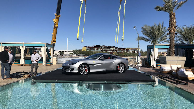 W Scottsdale Creates Insta-Moment by Lifting Ferraris onto Rooftop