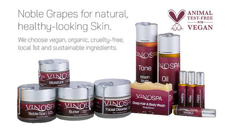 VinoSpa Skincare Products are Vegan & PETA Certified