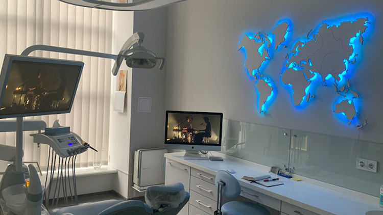 World Map Light Adds Highlight to Modern House or Office