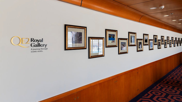 Queen Elizabeth 2 Enhances its Royal Gallery with Revamped Archival Display Celebrating Visits by Global Dignitaries
