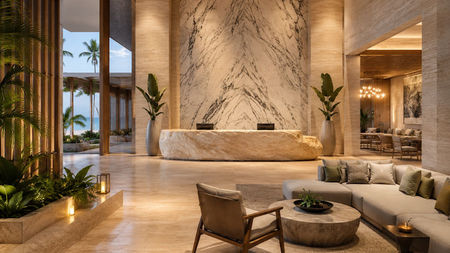 How Natural Stone Shapes the Design of Luxury Hotels and Resorts