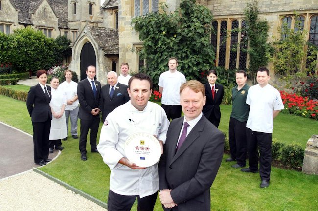 Ellenborough Park's Beaufort Dining Room Awarded Three AA Rosettes