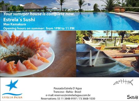 Brazil's Pousada Estrela D'Agua Introduces New Sushi Restaurant