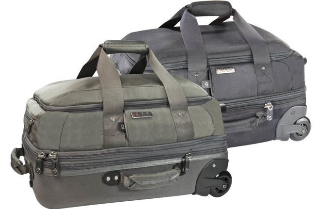 ecbc Falcon Wheeled Duffle carry-on with TSA-friendly FastPassÂ® System