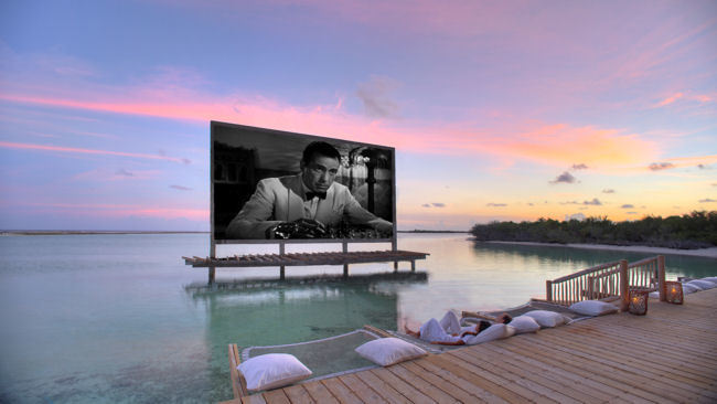 A Cinema in Paradise at Soneva Jani, Maldives