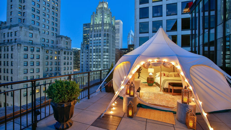 Glamping in the Heart of the City at The Gwen Chicago, A Luxury Collection Hotel