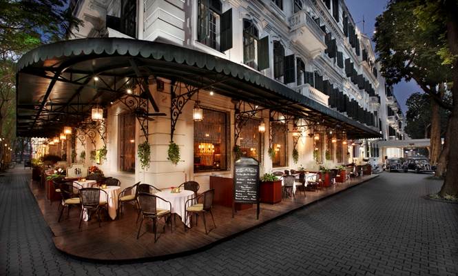 Metropole Hanoi hotel exterior night