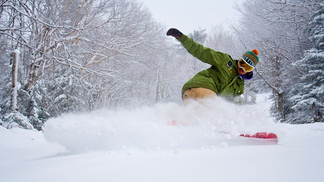 Spring skiing