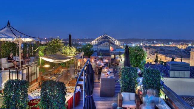 Roof Terrace at Grand Hotel de Bordeaux & Spa - Sublime all the Time ...