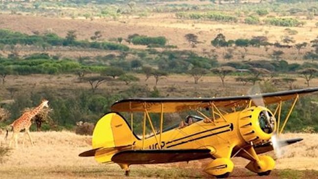 Lewa Wilderness biplane