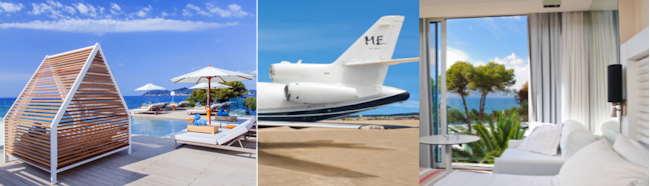 ME Ibiza private jet package