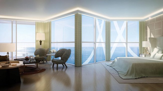 Odeon Tower penthouse bedroom