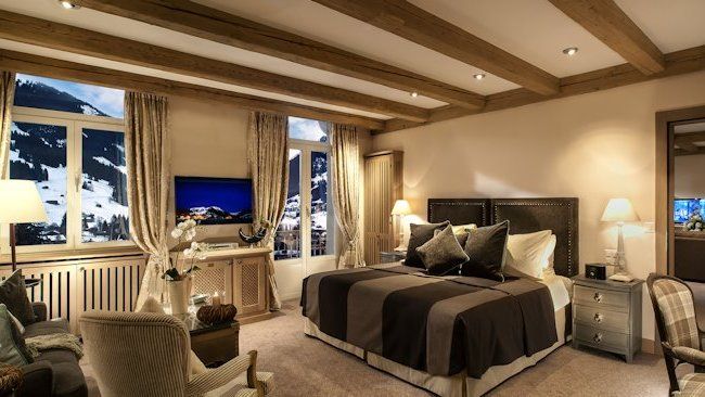 Gstaad Palace Tower Suite Bedroom