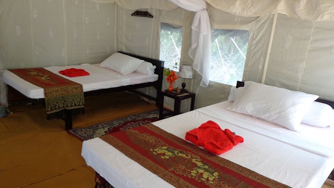 tent interior