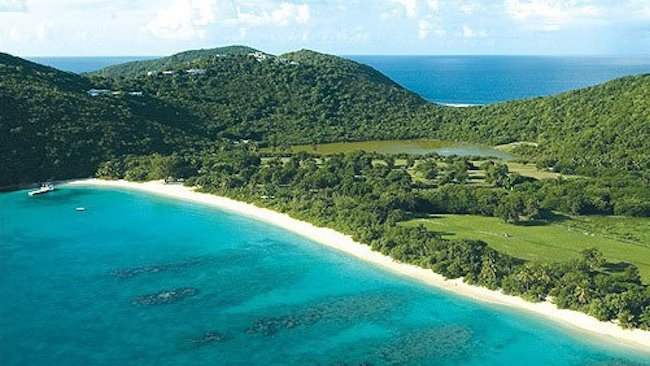 Guana Island aerial