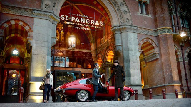 St. Pancras train station hotel car arrival