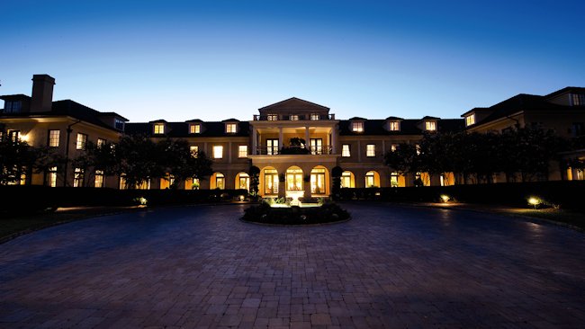 Keswick Hall exterior night