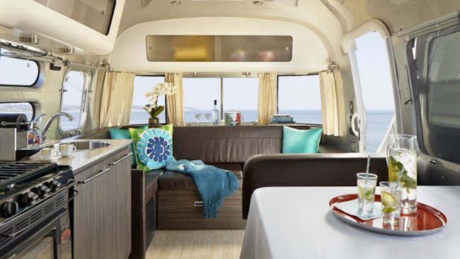 AKA Mobile Suite interior of Airstream