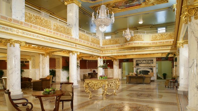 French Lick hotel lobby