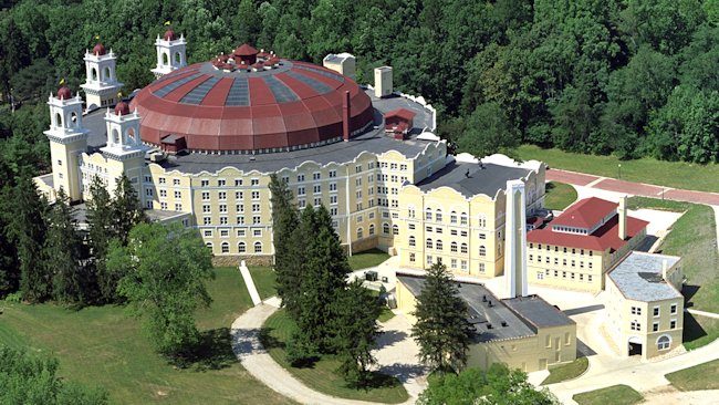 West Baden Springs Hotel aerial